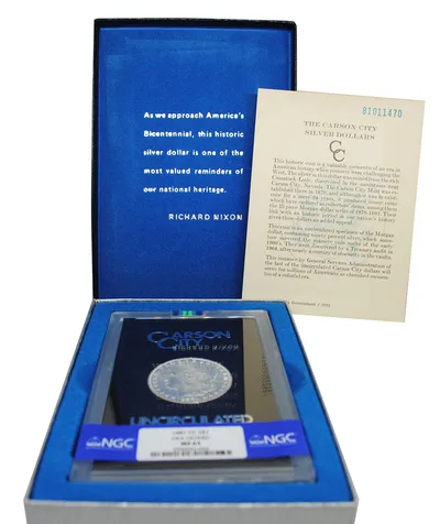 1881-CC GSA Morgan Dollar - NGC MS63 — packaging view