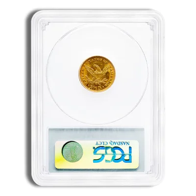 $2.5 Gold Liberty Quarter Eagle - PCGS MS61 — reverse view