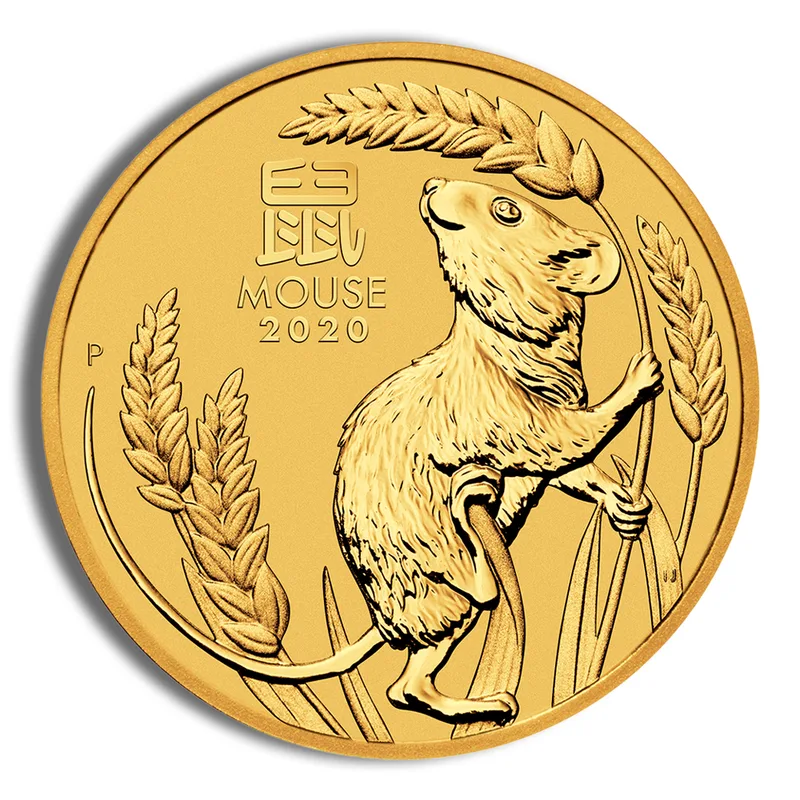 2020 1/10 oz Australia Gold Lunar Mouse BU - Series III — Gold bullion from Standard Bullion