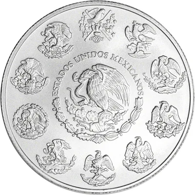 2022 1 oz Silver Mexican Libertad - BU — reverse view