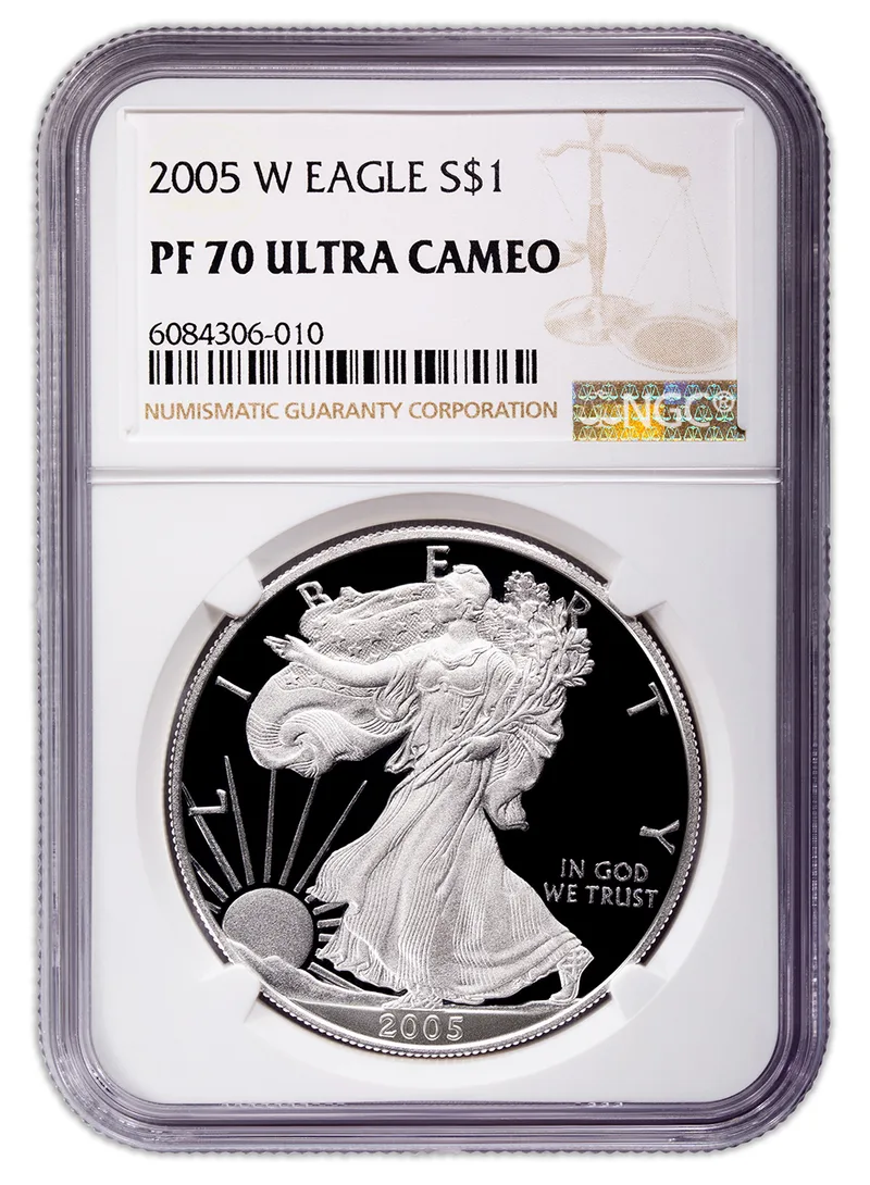 2005-W Proof Silver Eagle NGC PF70 — Silver bullion from Standard Bullion
