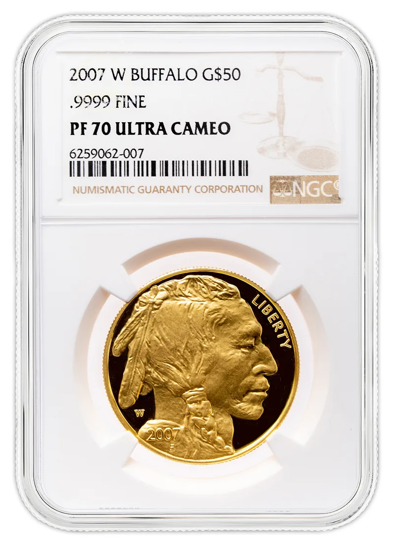 2007-W $50 Proof Gold Buffalo NGC PF70 — Gold bullion from Standard Bullion