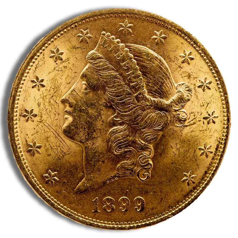 $20 Gold Liberty Double Eagle - AU — Gold bullion from Standard Bullion