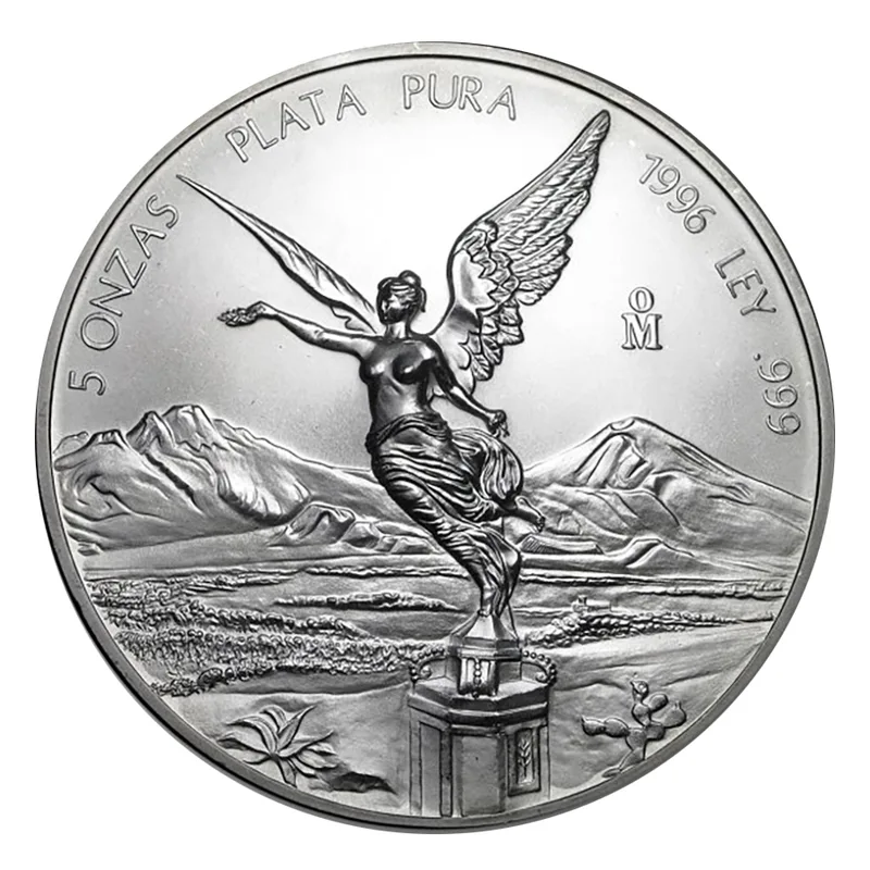 5 oz Silver Mexican Libertad - BU — Silver bullion from Standard Bullion
