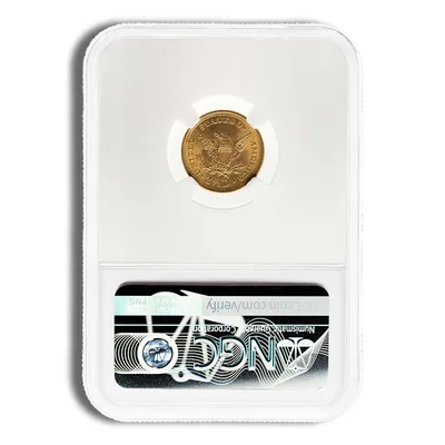 $2.5 Gold Liberty Quarter Eagle - NGC MS65 — reverse view
