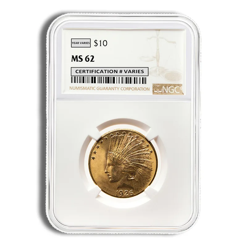 <body>0 Gold Indian Eagle - NGC MS62 — Gold bullion from Standard Bullion