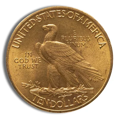 <body>0 Gold Indian Eagle - AU — reverse view