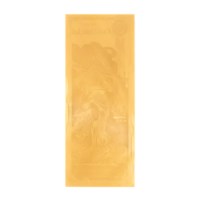 Idaho 100 Goldback — reverse view