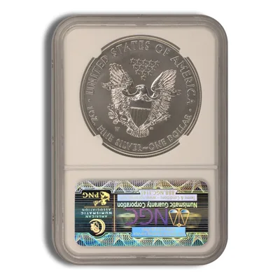 2012 Silver Eagle NGC MS70 — reverse view