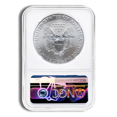 2021 Silver Eagle NGC MS70 ER - Type 1 (Jon Cameron) — reverse view