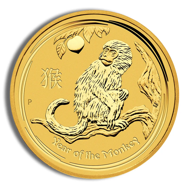 2016 1 oz Australia Gold Lunar Monkey BU - Series II — Gold bullion from Standard Bullion