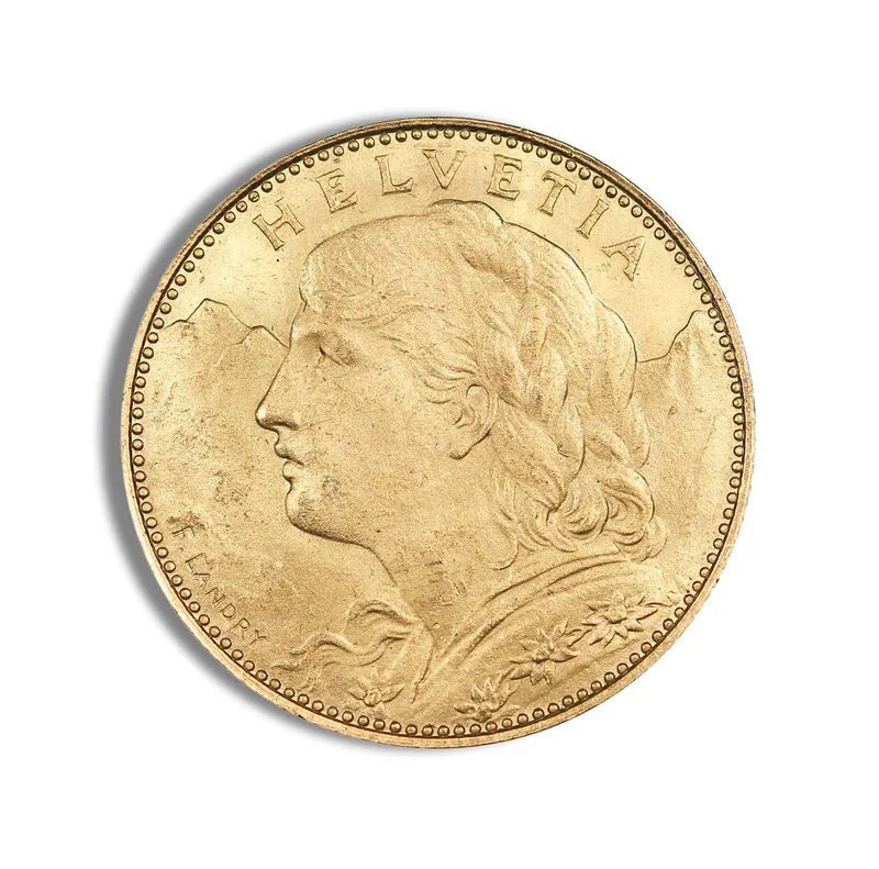 Switzerland Gold 10 Francs (1911-1922) — Gold bullion from Standard Bullion