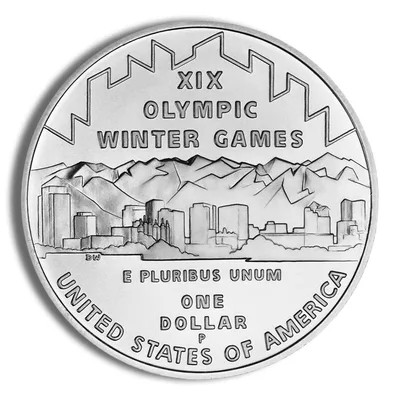 2002-P <body> SLC Winter Olym Silver Commem - BU — reverse view