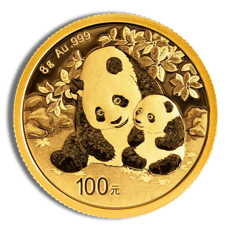 8 gram China Gold Panda - BU - Unsealed (Year Varies) — Gold bullion from Standard Bullion