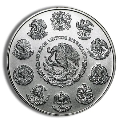 2007 1 oz Silver Mexican Libertad - BU — reverse view