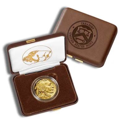 2021-W 1 oz Proof Gold Buffalo (w/Box & COA) — detail view