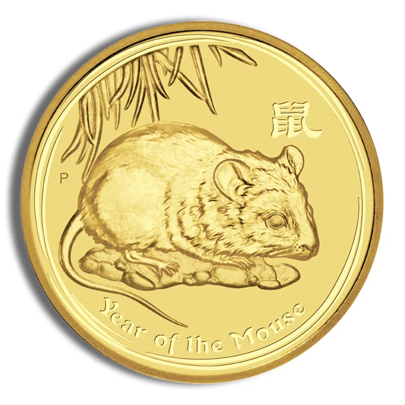 2008 1/10 oz Australia Gold Lunar Mouse BU - Series II — Gold bullion from Standard Bullion