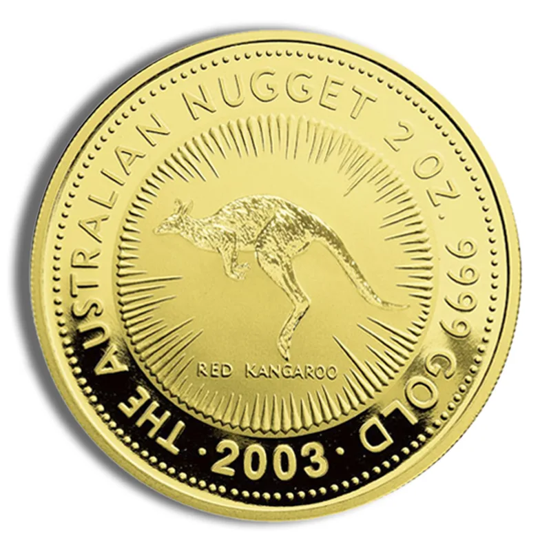 2003 2 oz Australia Gold Nugget - BU — Gold bullion from Standard Bullion