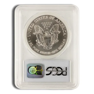 1992 Silver Eagle PCGS MS69 — reverse view