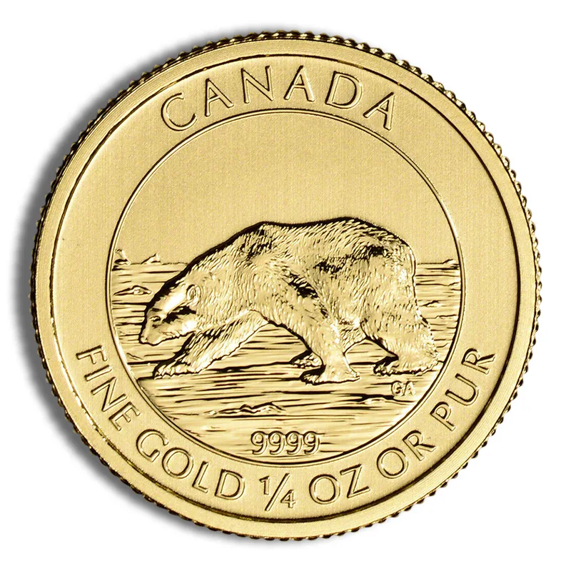 2013 1/4 oz Canadian Polar Bear Gold Coin — Gold bullion from Standard Bullion