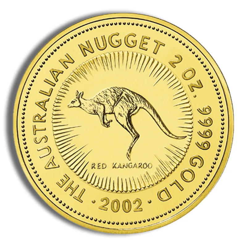 2002 2 oz Australia Gold Nugget - BU — Gold bullion from Standard Bullion