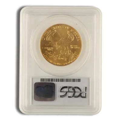 1989 1 oz Gold Eagle $50 PCGS MS69 — reverse view