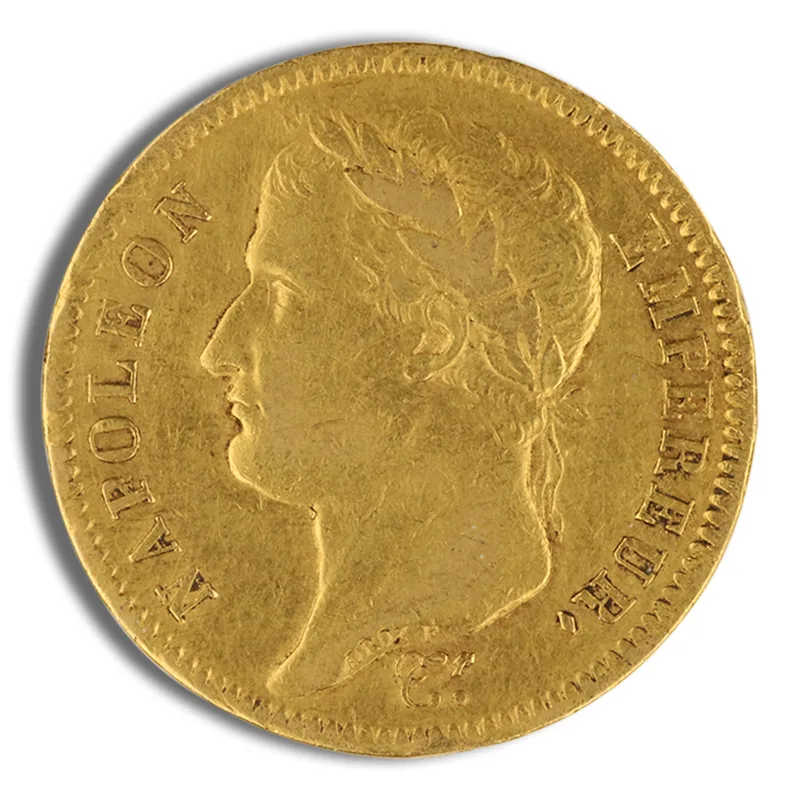 France Gold 40 Francs - Napoleon I (1806-1813) — Gold bullion from Standard Bullion