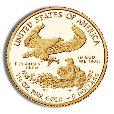 1/10 oz Proof Gold Eagle - Box/COA (Date Varies) — packaging view