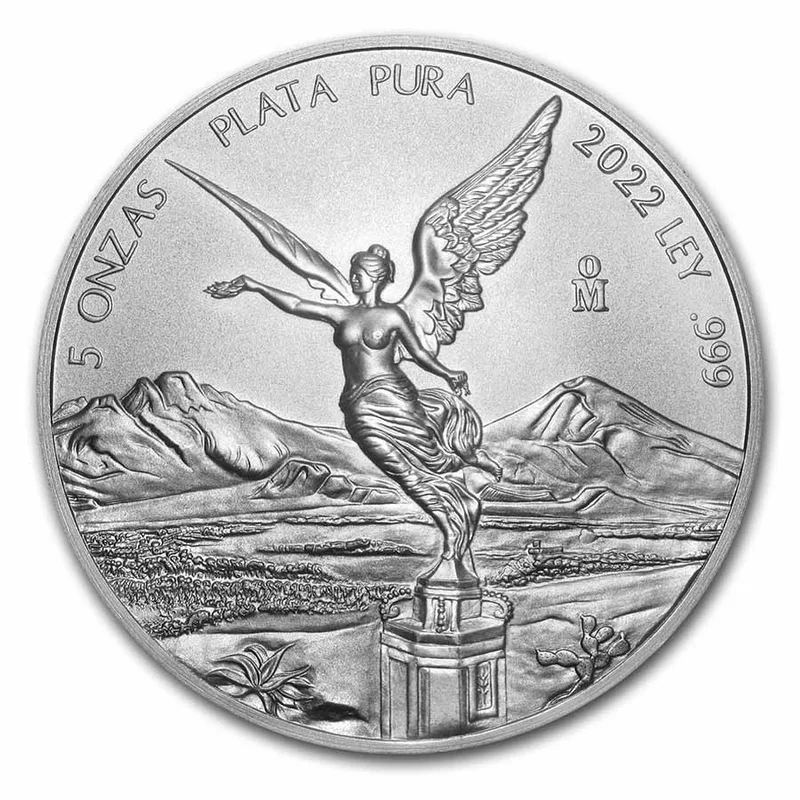 2022 5 oz Silver Mexican Libertad - BU — Silver bullion from Standard Bullion