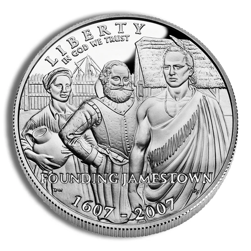 2007-P <body> Jamestown Silver Commem - Proof — Silver bullion from Standard Bullion
