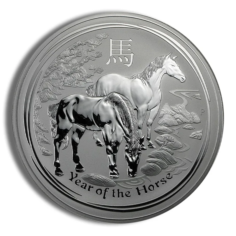 2014 Kilo Australia Silver Lunar Horse BU - Series II — Silver bullion from Standard Bullion