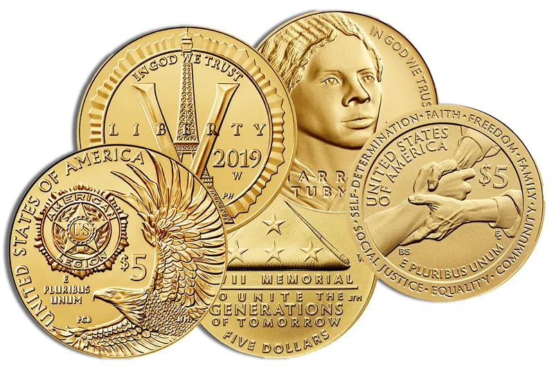 U.S. $5 Modern Gold Commemorative Coin — Gold bullion from Standard Bullion