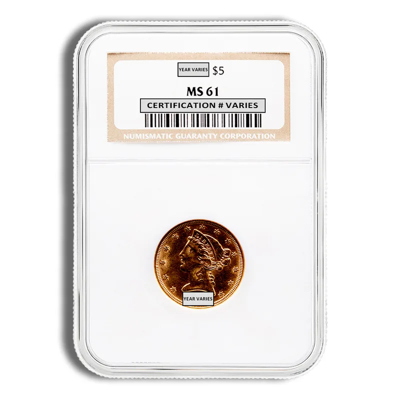 $2.5 Gold Liberty Quarter Eagle - NGC MS61 — Gold bullion from Standard Bullion