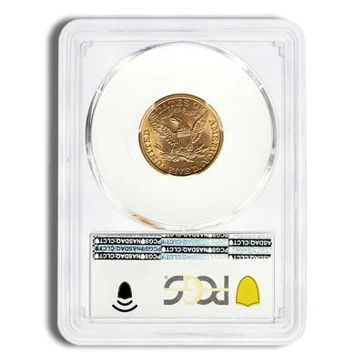 $5 Gold Liberty Half Eagle - PCGS MS63 — reverse view