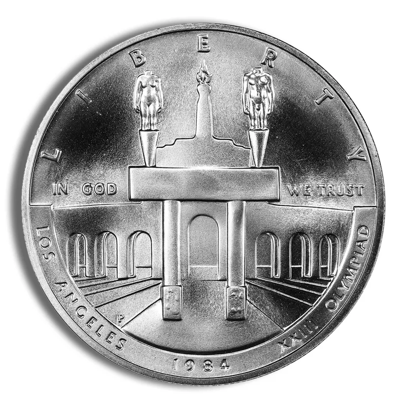 1984-P <body> LA Olympic Silver Commem - BU — Silver bullion from Standard Bullion
