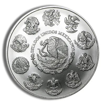 2005 1 oz Silver Mexican Libertad - BU — reverse view