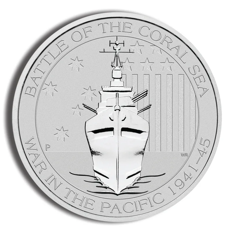 2015 1/2 oz Australian Battle of the Coral Sea Silver Coin — Silver bullion from Standard Bullion