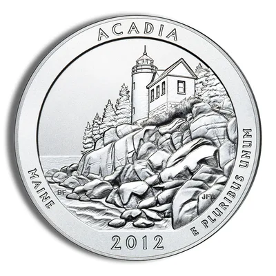 2012 5 oz ATB Acadia Silver Coin NGC MS69PL — packaging view