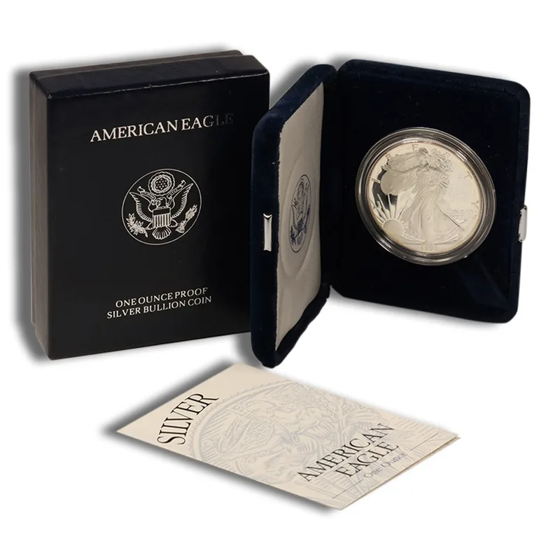 1994-P Proof Silver Eagle with Box & COA - Impaired — Silver bullion from Standard Bullion
