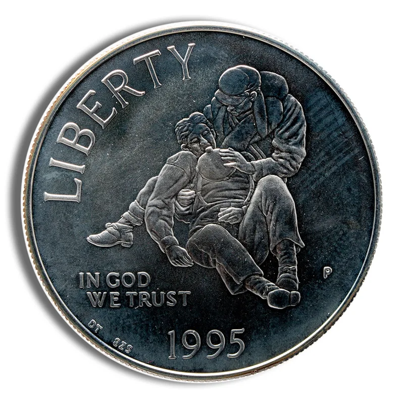 1995-P <body> Civil War Silver Commem - BU — Silver bullion from Standard Bullion