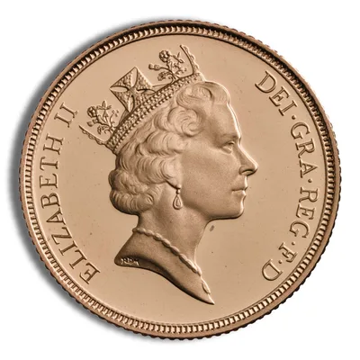 Britain 5 Sovereign — reverse view