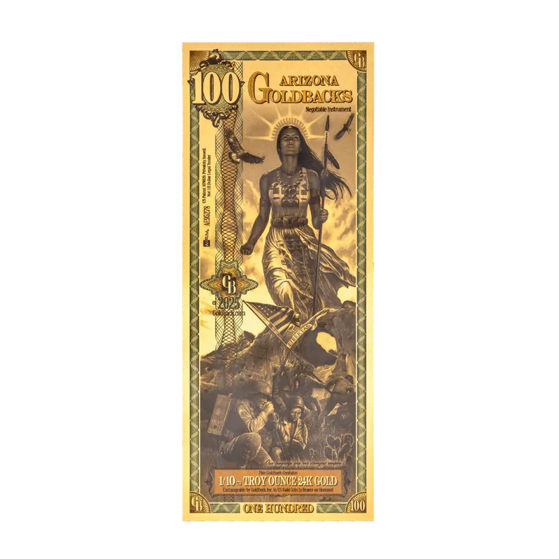Arizona 100 Goldback — Gold bullion from Standard Bullion