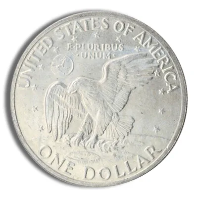 40% Silver Ike Dollar (Cull or Circulated Condition) — reverse view