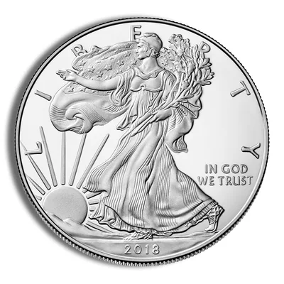 2018-S Proof Silver Eagle with Box & COA — reverse view