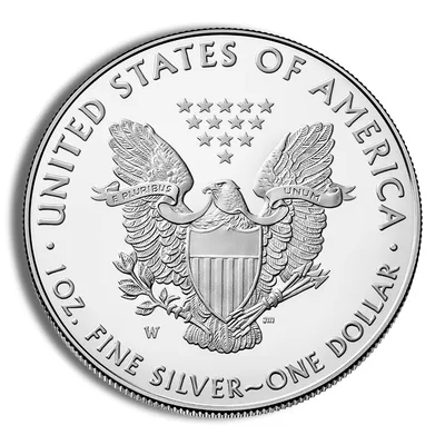 2022-W Proof Silver Eagle with Box & COA — packaging view