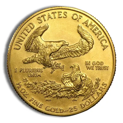 1993 1/2 oz Gold Eagle - BU — reverse view