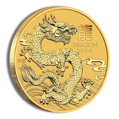 2024 1/2 oz Australia Gold Lunar Dragon BU - Series III — packaging view