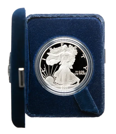 2001-W Proof Silver Eagle with Box & COA — Silver bullion from Standard Bullion