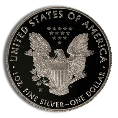 2011-W Proof Silver Eagle with Box & COA — packaging view