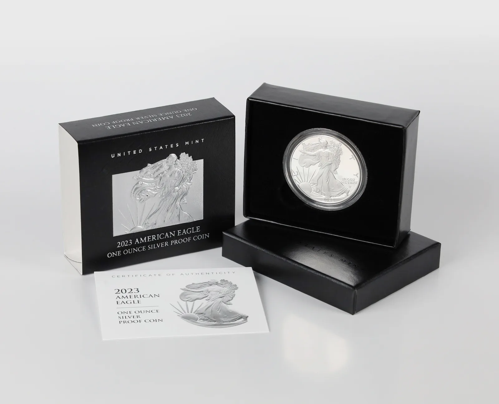 2023-W Proof Silver Eagle with Box & COA — Silver bullion from Standard Bullion